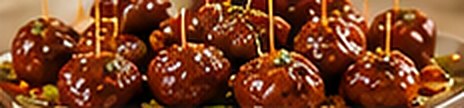 Savory glazed meatballs