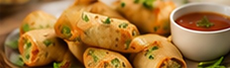 Vegetable spring rolls
